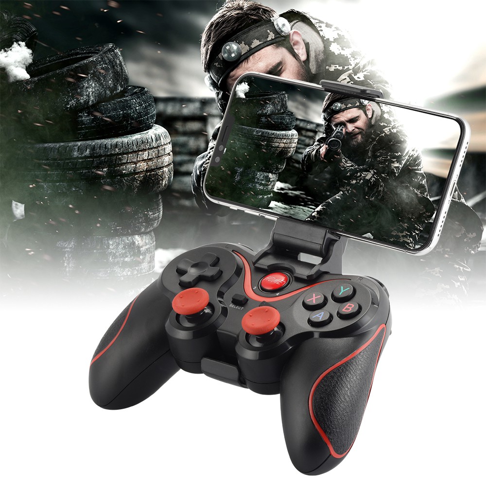Wireless Bluetooth Game Controller Gamepad with Adjustable Bracket Holder BC653