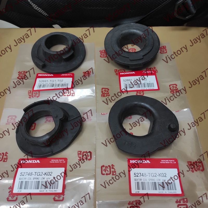 ที่รองแก้วยางสําหรับบนและล่างด้านหลังหอยทากสปริงสําหรับ Jazz RS GK5 City GM6 2014-2019 HRV ชุดเดิม 4