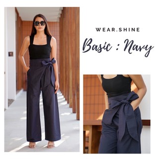 กางเกงขายาว Wear.Shine รุ่น Basic สี Navy