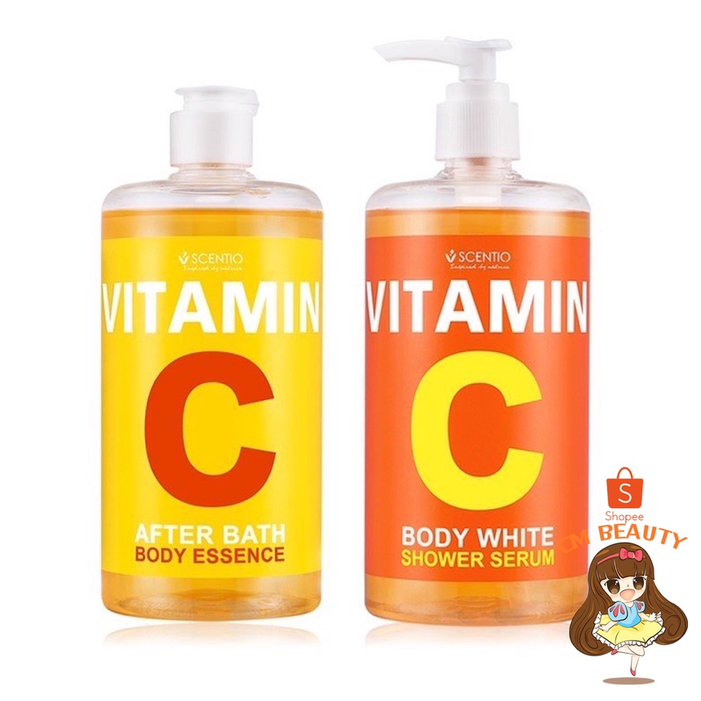 Vitamin C serum  Beauty Buffet Scentio (ครีมอาบน้ำ&amp;โลชั่นน้ำตบ) 450 มล.