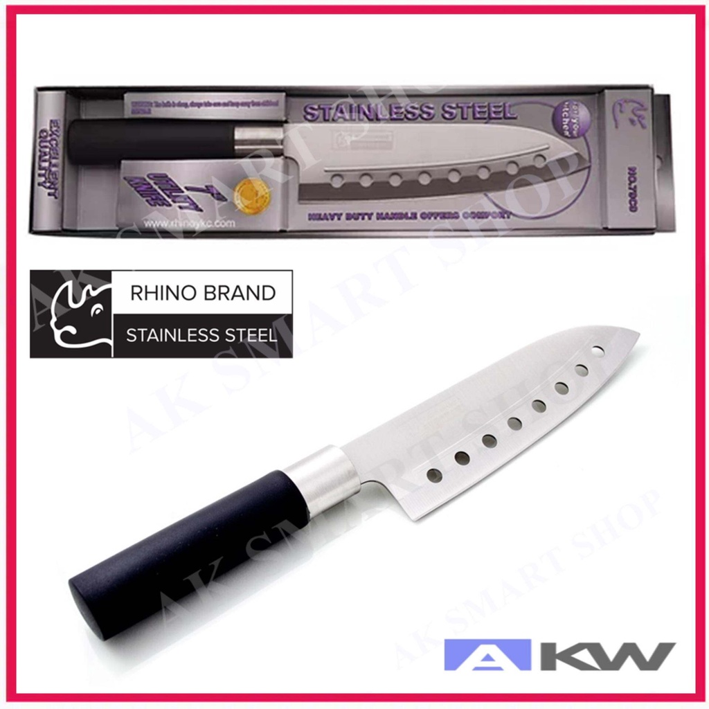 Rhino Brand มีดเชฟทำครัว มีดหั่นผัก ผลไม้ Rhino Brand Premium ขนาดใบ 7 นิ้ว