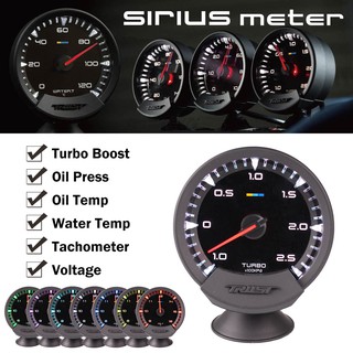 อุปกรณ์เซนเซอร์วัดแรงดันสำหรับรถยนต์ GReddy Sirius Meter Series Trust 7