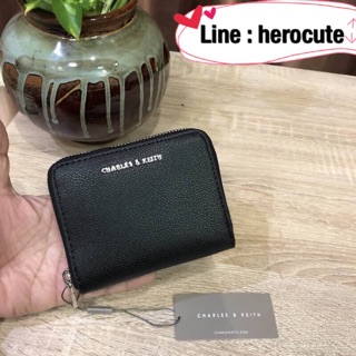 charles &amp; kieth basic square wallet 2018 ของแท้ ราคาถูก