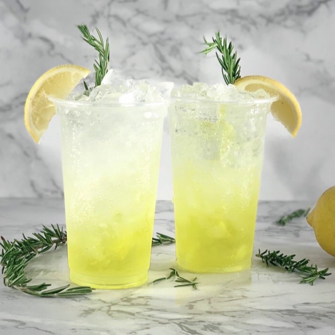 แก้วพลาสติก 18 ออนซ์ เรียบปาก95 พร้อมฝาฮาฟ ฝาเรียบ หรือ ฝาโดม