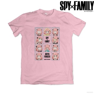 Ag เสื้อยืดแขนสั้นลําลอง พิมพ์ลายอนิเมะ Spy x Family Anya Forger พลัสไซซ์ แฟชั่นสําหรับทุกเพศ