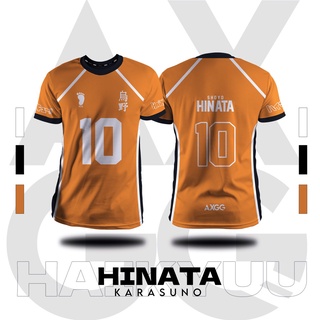 ใหม่ Haikyuu Karasuno - Hinata  เสื้อเจอร์ซีย์ เสื้อยืดลําลอง สําหรับผู้ชาย ผู้หญิง แขนสั้น พิมพ์ลายการ์ตูนอนิเมะ