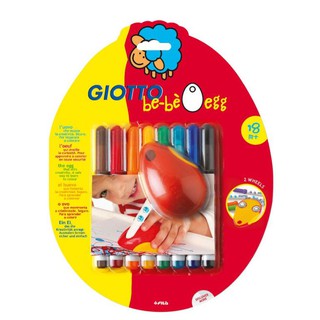GIOTTO Be-Be Egg (ชุดสีเมจิกแท่งจัมโบ้ พร้อมที่ช่วยจับรูปทรงไข่) 464100