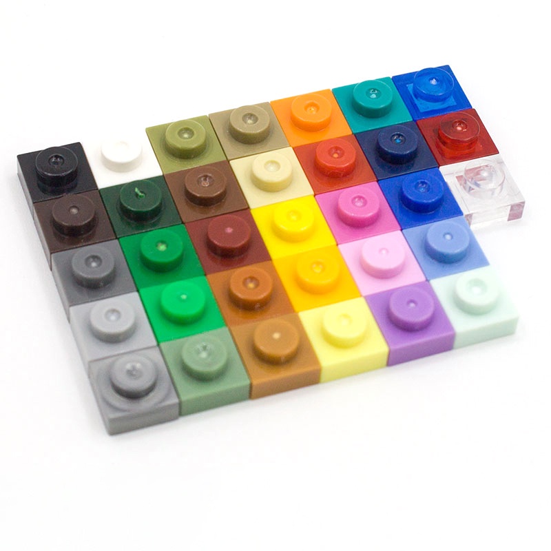 Block Toys 14 บาท [Funbrick] บล็อคตัวต่อ 1×1 3024 เข้ากันได้กับของเล่นตัวต่อ Blcok MOC DIY 50 ชิ้น Mom & Baby