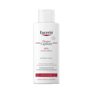 Eucerin Dermocapillaire pH5 Mild Shampoo 250 ml. (ยูเซอริน แชมพูสูตรอ่อนโยน บำรุงเส้นผม ลดผมขาดร่วง)