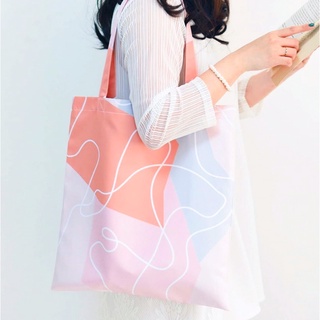 🌟HOT🌟Vibes.brandd☁️ Light Pierre tote bag ☁️ กระเป๋าผ้า มีผ้าให้เลือก2แบบ