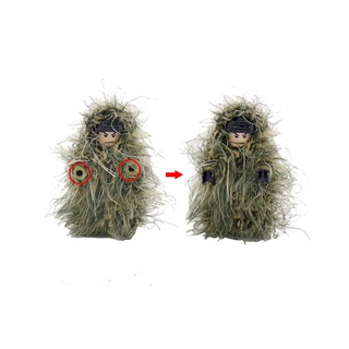 Ghillie ชุดของเล่นตัวต่อฟิกเกอร์ World War II Military Series S032