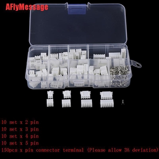 Afm ชุดขั้วต่อสายไฟ PCB JST-XH 2 3 4 5Pin Xh2.54 มม. 1 กล่อง