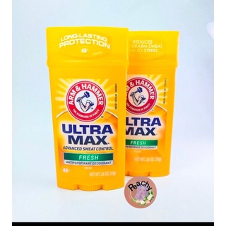 ขนาดใหญ่‼️Arm &amp; Hammer Ultra Max Advanced Sweat Control Fresh Antiperspirant Deodorant 73gพร้อมส่ง