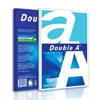 Double A กระดาษ Premium  กระดาษถ่ายเอกสาร Double A ขนาด A4 หนา 80 แกรม 100 แผ่น/แพ็ค