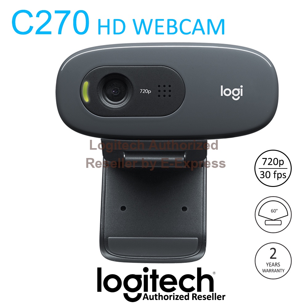 Logitech C270 HD Webcam กล้องเว็บแคม ของแท้ ประกันศูนย์ 2ปี
