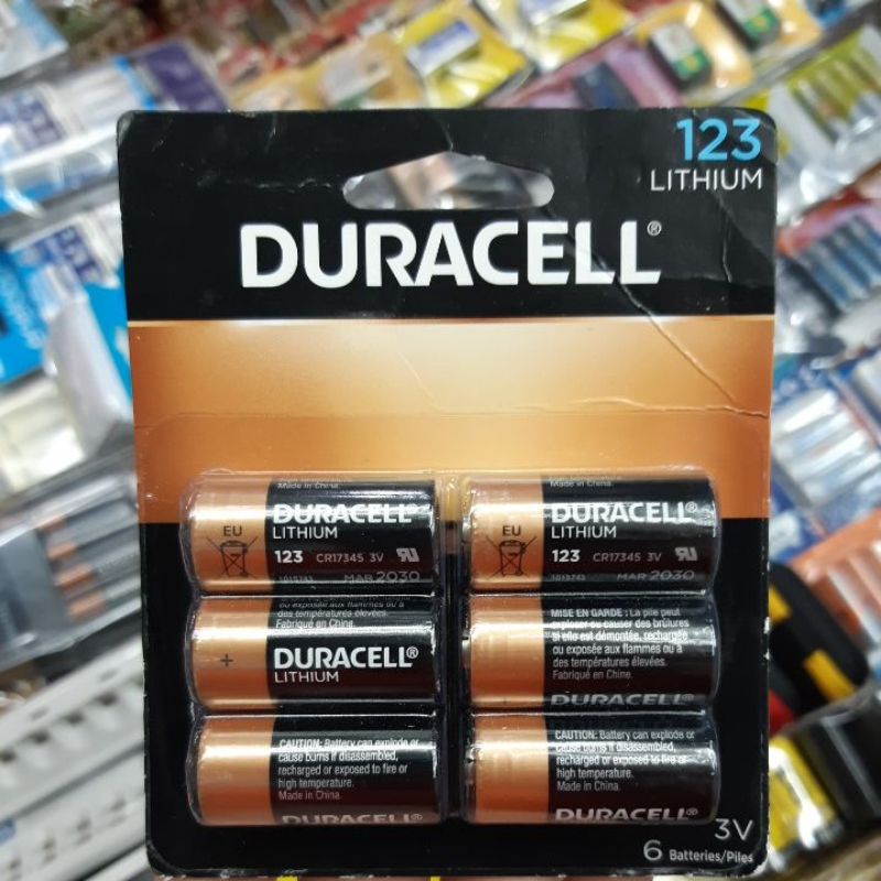 ถ่าน Duracell CR123A, DL123 Lithium 3V  สำหรับเครื่อง AED ของใหม่ ของแท้