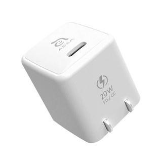 อุปกรณ์ชาร์จ Adam Elements OMNIA X1 USB-C PD 20W Charger - White : iStudio by UFicon