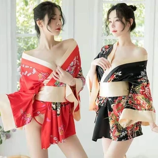L&L *พร้อมส่งจากกทม* ชุดนอน cosplay ชุดคอสเพลย์ ชุดกิโมโนญี่ปุ่น ชุดญี่ปุ่น free size(S - L)