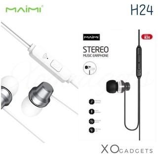 MAMI H24 Small talk หูฟังแบบ in-ear รูเสียบ 3.5mm หูฟังมีสาย หูฟังแจ๊ค3.5มม. หูฟัง หูฟังmaimi (รับประกัน1ปี)