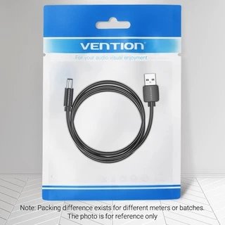 VENTION สายชาร์จ USB To DC 5.5มม. สําหรับพัดลมระบายความร้อน/พัดลมขนาดเล็ก/โคมไฟตั้งโต๊ะ 28 AWG