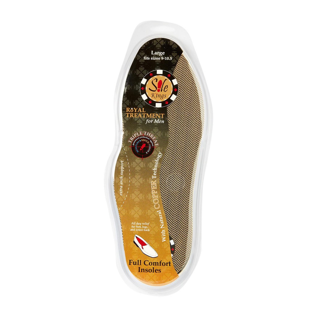 พื้นรองเท้า Sole Kings Full Comfort- ขนาดใหญ่ (ขนาดพอดี 9-10.5)