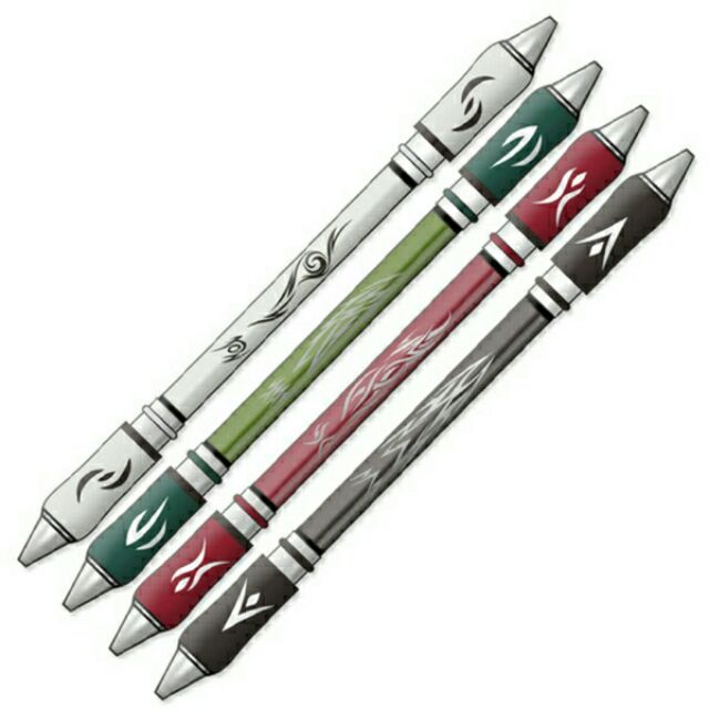 [แถมปากกาควง1อัน] ปากกาควงV15 กริบยางหลากสี ลวดลายสวยงาม 44Nt WSas