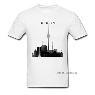 ใหม่ เสื้อยืดผ้าฝ้าย 100% พิมพ์ลายกราฟฟิค Berlin ดอกไม้ แฟชั่นฤดูใบไม้ร่วง ฤดูร้อน สําหรับผู้ชายS-5XL