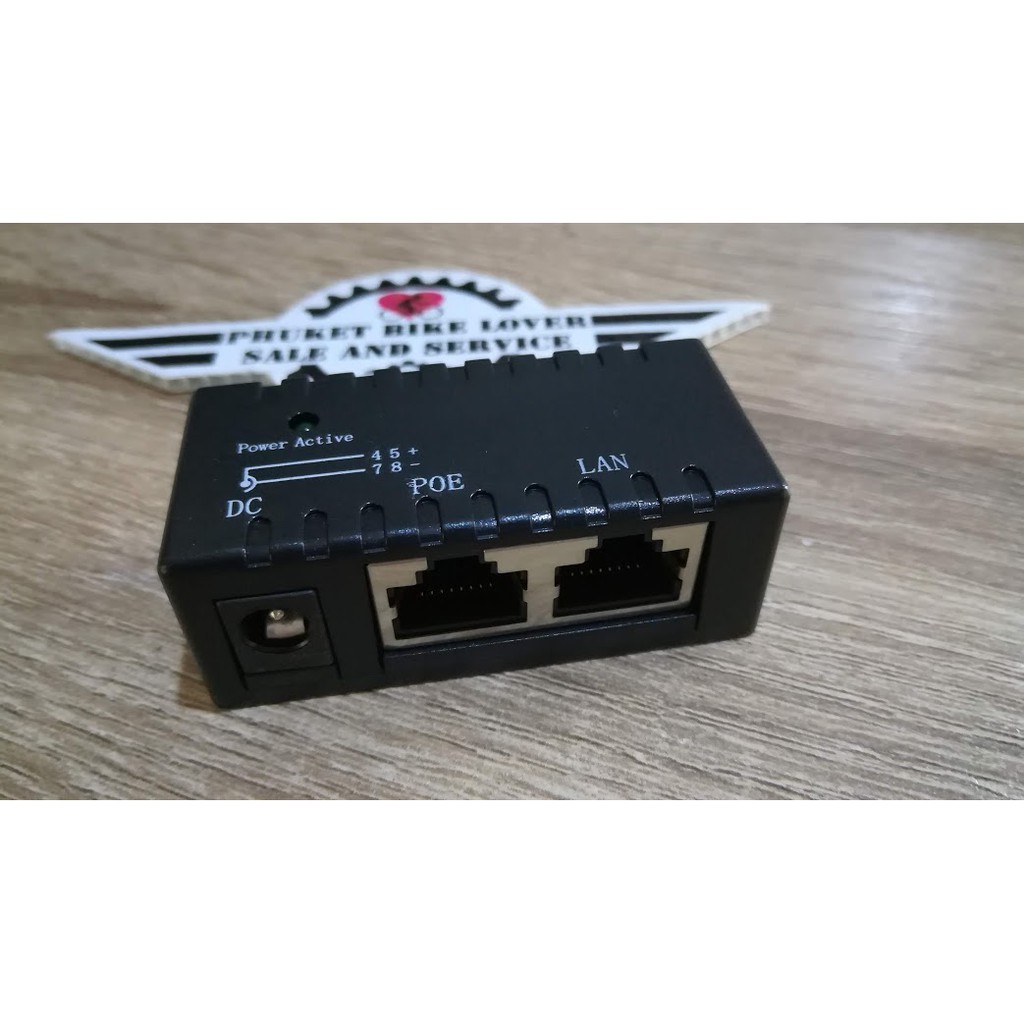 POE Splitter Power Over Ethernet Injector Adapter for LAN Network จ่ายไฟไปกับสายแลน แรงดันและกระแสขึ้นอยู่กับอะแด๊ปเตอร์