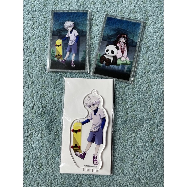 [ฮันเตอร์] การ์ดอะครีลิคใส พวงกุญแจสแตนดี้ คิรัว อนิเมทคาเฟ่ hunterxhunter (HxH animate cafe acrylic