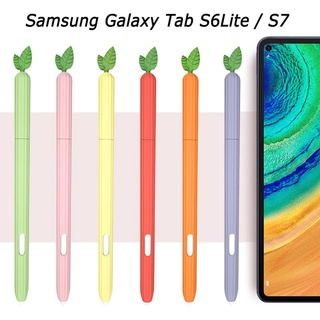 Samsung Galaxy Tab S8 Ultra S6 Lite S7 Plus S Pen S7 FE เคสน่ารัก แครอท ซิลิโคน เคสป้องกัน ปลอกปากกา