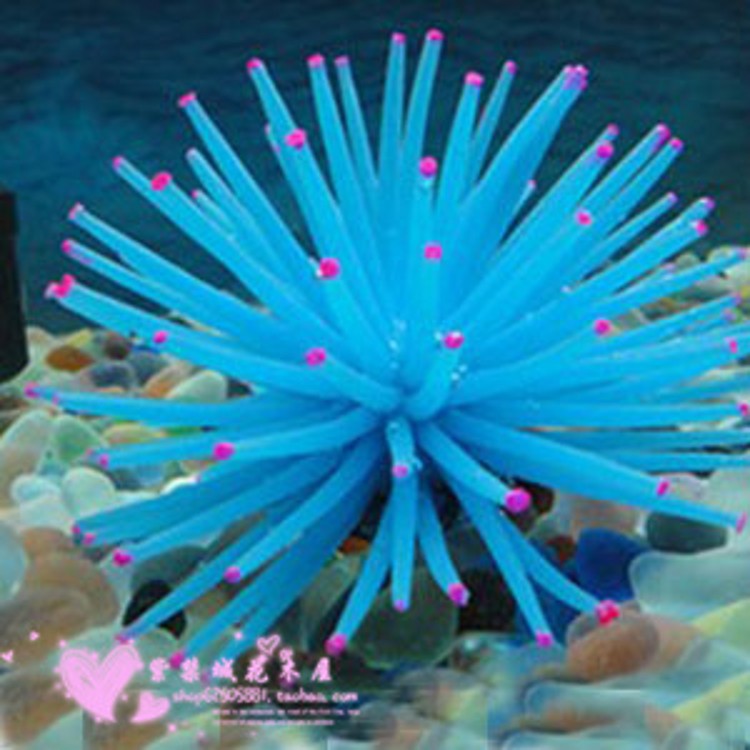 [Jingzhong Shot] จําลองตกแต่งตู้ปลา Sea Urchin ซอฟต์แวร์ซิลิโคนMulticolor Coral Sea Anemoneถังปลาภูมิทัศน์ Marine Life เครื่องประดับ