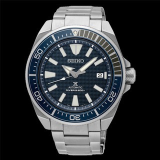 Seiko Prospex Samurai นาฬิกาข้อมือผู้ชาย สายสแตนเลน (สีน้ำเงิน) รุ่น SRPB49K1,SRPB49K