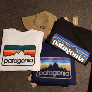 พร้อมส่ง Box-1 เสื้อยืด ผ้าฝ้ายแท้ พิมพ์ลาย Patagonia Daily Commutes สําหรับผู้ชาย