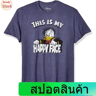 เสื้อยืดยอดนิยม Donald Duck Angry Grumpy This Is My Happy Face T-shirt Popular T-shirts