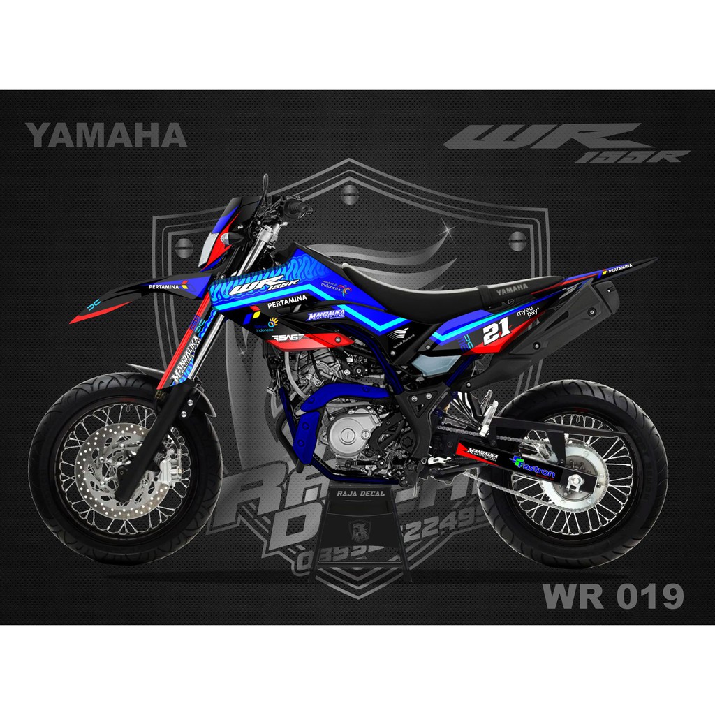 สติ๊กเกอร์รูปลอก Fullbody WR 155R_Dekal Sticker WR Custome Racing Mandalika Team รหัส WR 019