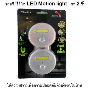 โคมไฟ LED ติดผนัง เพดาน บันได ทางเดินในบ้าน ติดตั้งง่ายได้เอง ไม่ต้องเดินไฟ ติดตั้งง่ายทำเองได้ ง่ายและสะดวกมาก 1ชุดมี 2