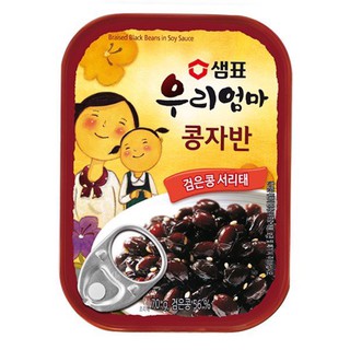 พร้อมส่ง 우리엄마 콩자반 ถั่วดำดองซีอิ้ว Braised Black Beans in Soy Sauce 70g