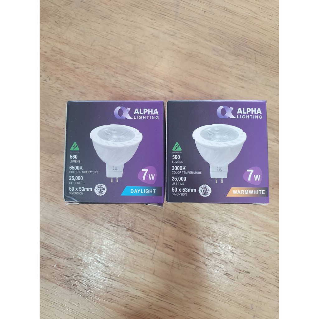 ALPHA หลอดไฟ MR16 (LED) 7w ขั้ว GU 5.3   แสงเดย์ /แสงวอร์ม - รูปที่ 2
