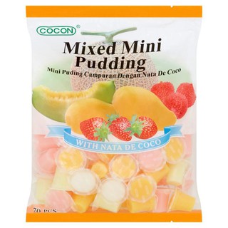 jeiiy cocon mixed mini pudding malaysia  พุดดิ้ง เยลลี่ ผลไม้รวม  ถุงใหญ่ NET.1050g จากมาเลเซีย BBF.23/11/24