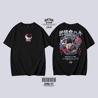 เสื้อยืด พิมพ์ลายอนิเมะวันพีช Shtrs DIVISION-MONKEY D.LUFFY