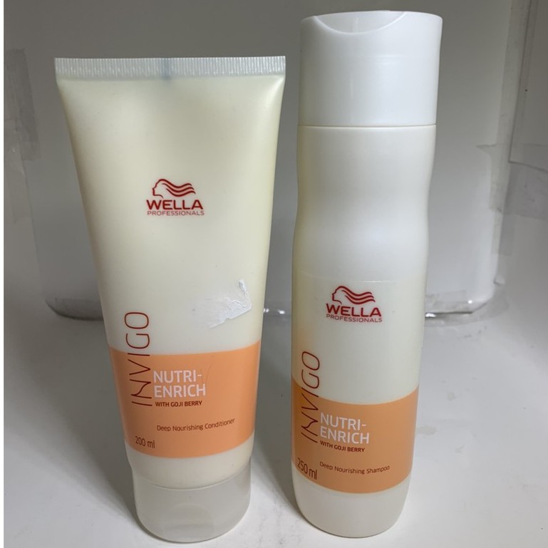 Wella Invigo Nutri Enrich with Goji Berry เวลล่า แชมพู ครีมนวด ผมแห้งเสีย