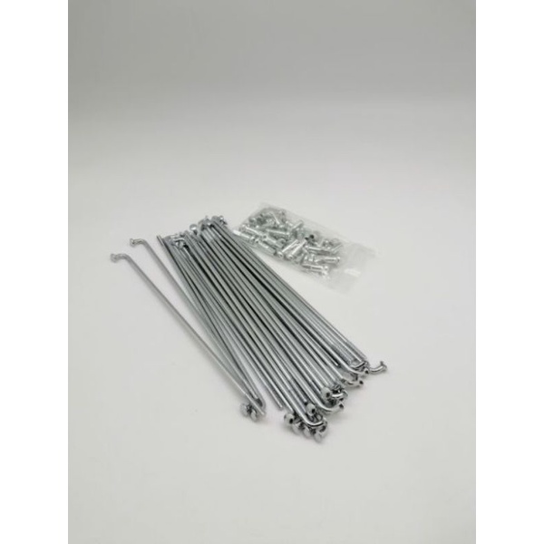 ซี่ลวดเบอร์9*168 ชุบโครเมี่ยม ขอบ17ใส่ล้อหน้า.JR-120,RX-100,NSR,GTX,RXZ-D,TZR,VR ชุดละ