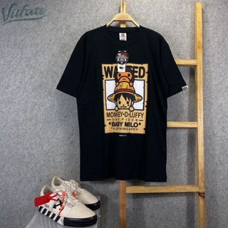 Bape X ป้ายแท็ก และฉลาก One Piece ฟรีสติกเกอร์S-5XL