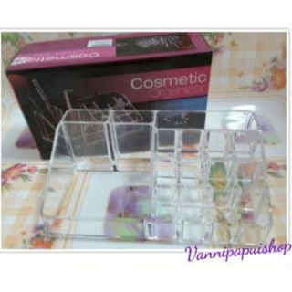กล่องอะครีลิคสี่เหลี่ยม ไล่ระดับ 4 ชั้น cosmetic organizer