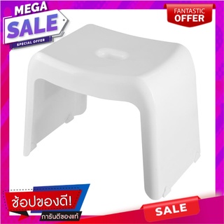 เก้าอี้พลาสติก PLIM M 37.5x24.5x28cm สีขาว อุปกรณ์ซักผ้า PLASTIC CHAIR PLIM M 37.5x24.5x28cm WHITE อุปกรณ์และผลิตภัณฑ์ซั