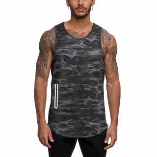 N0Gc เสื้อกล้ามแขนกุดลายพรางแห้งเร็วสําหรับผู้ชาย M - 3Xl