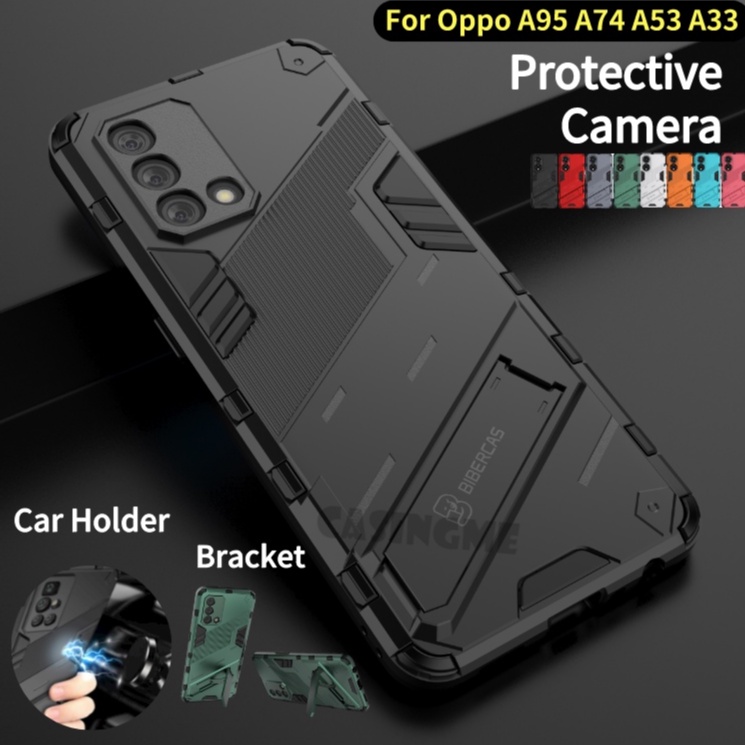 เคสโทรศัพท์มือถือแข็ง ป้องกันกล้อง กันกระแทก สําหรับ Oppo A95 A74 A33 A53 OppoA95 A 95 74 33 53 4G