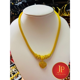 สร้อยคอทอง น้ำหนัก 3 บาท พร้อยจี้รูปหัวใจ ทองชุบ ทองหุ้ม สวยเสมือนจริง JPgoldjewelry