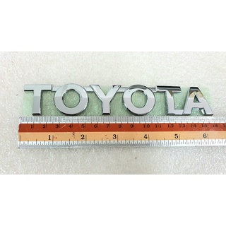 LOGO/โลโก้อักษร TOYOTA  ขนาดความยาว 16 cm."พาร์ทแท้" ติดฝาท้าย Toyota Revo