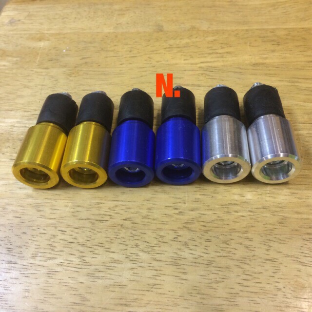 ปลายเเฮนด์ งานมิเนียมสวยๆ หัวมิเนียมยาว2ซม ปลายยาง  by motor r